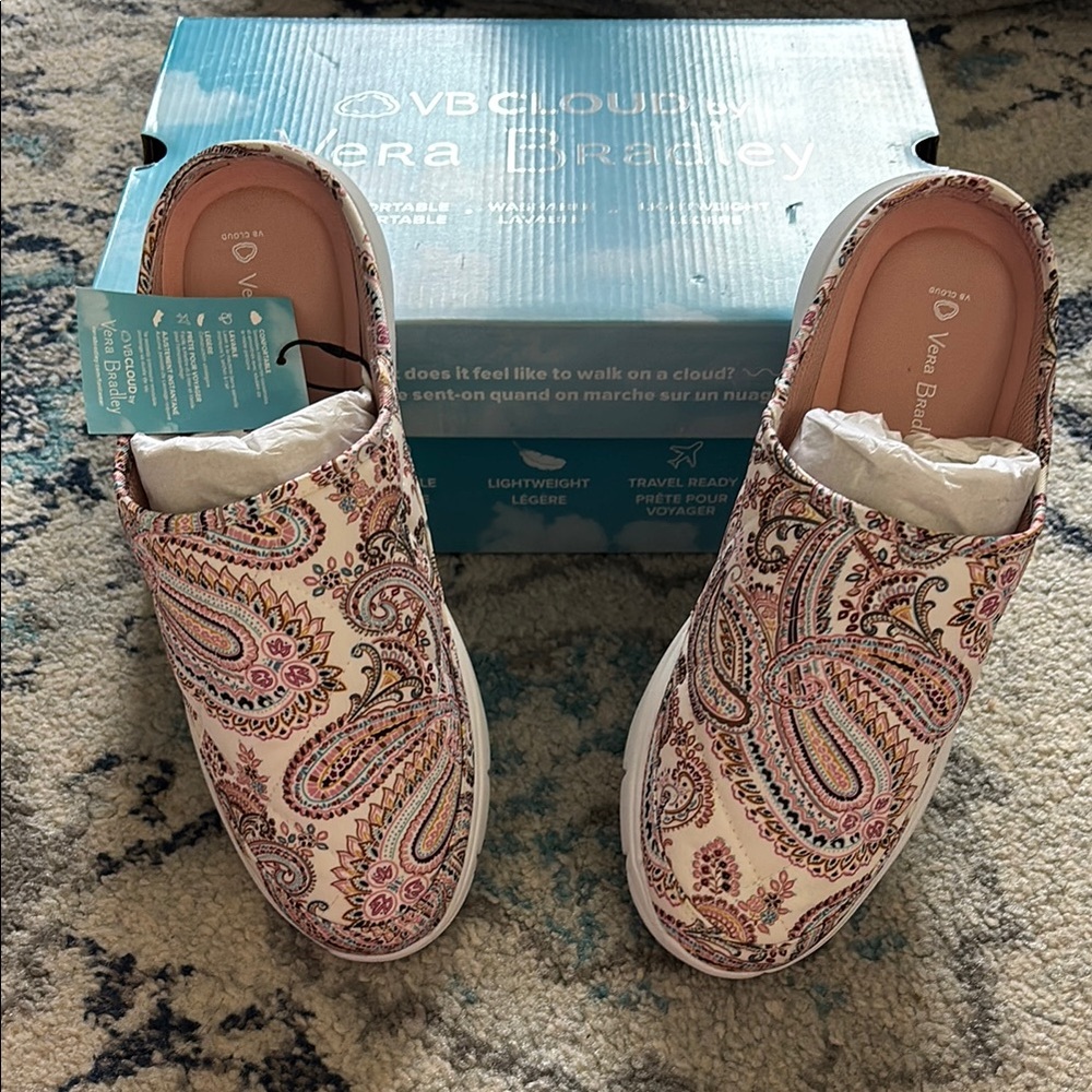 *Brand New* Vera Bradley Paisley Slip-On Shoes